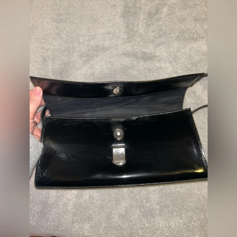 Vintage Nine West patent leather shoulder handbag - Picture 4 of 6